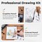 37-Piece Art & Drawing Supplies Kit – Metal Mechanical Pencil Set (0.5/0.7/0.9/2mm) with 100-Sheet Sketchbook, 288 Graphite & Colored Leads, Erasers, Sharpeners & Case – Perfect for Artists, Students & Teens